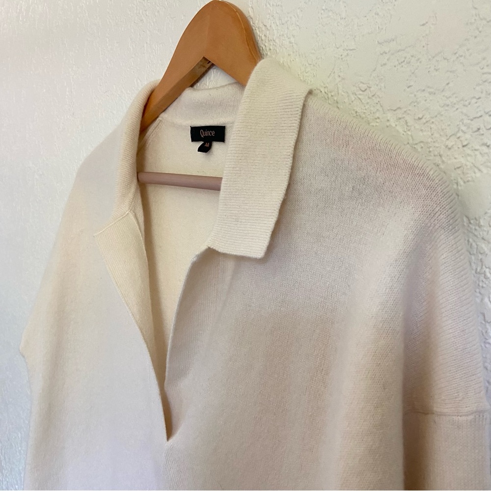Quince Mongolian Cashmere Polo Sweater - Picture 5 of 16